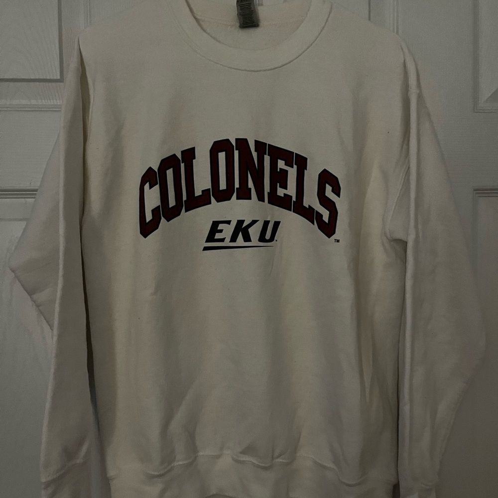 EKU Colonels White Crewneck